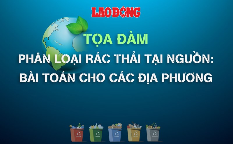 The seminar "Waste classification at source: Solving the problem for localities" is about to take place. Graphics: Duy Hung