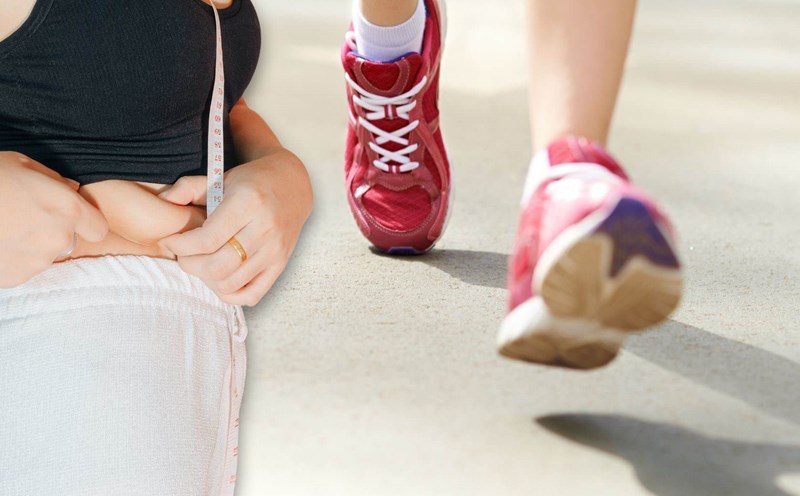 Walking helps reduce visceral fat. Graphics: Thanh Thanh