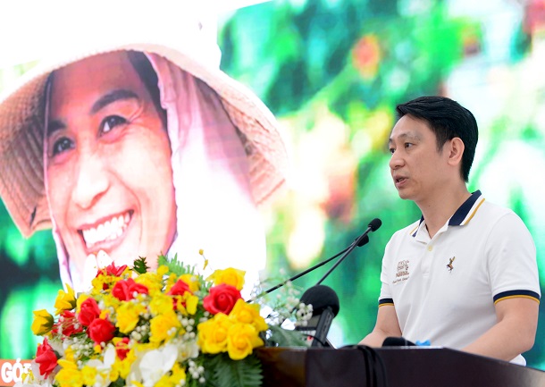 Mr. Khuat Quang Hung, Director of External Relations - Communications, Nestle Vietnam shared about Nestle's efforts to promote women's empowerment. Photo: Nestle