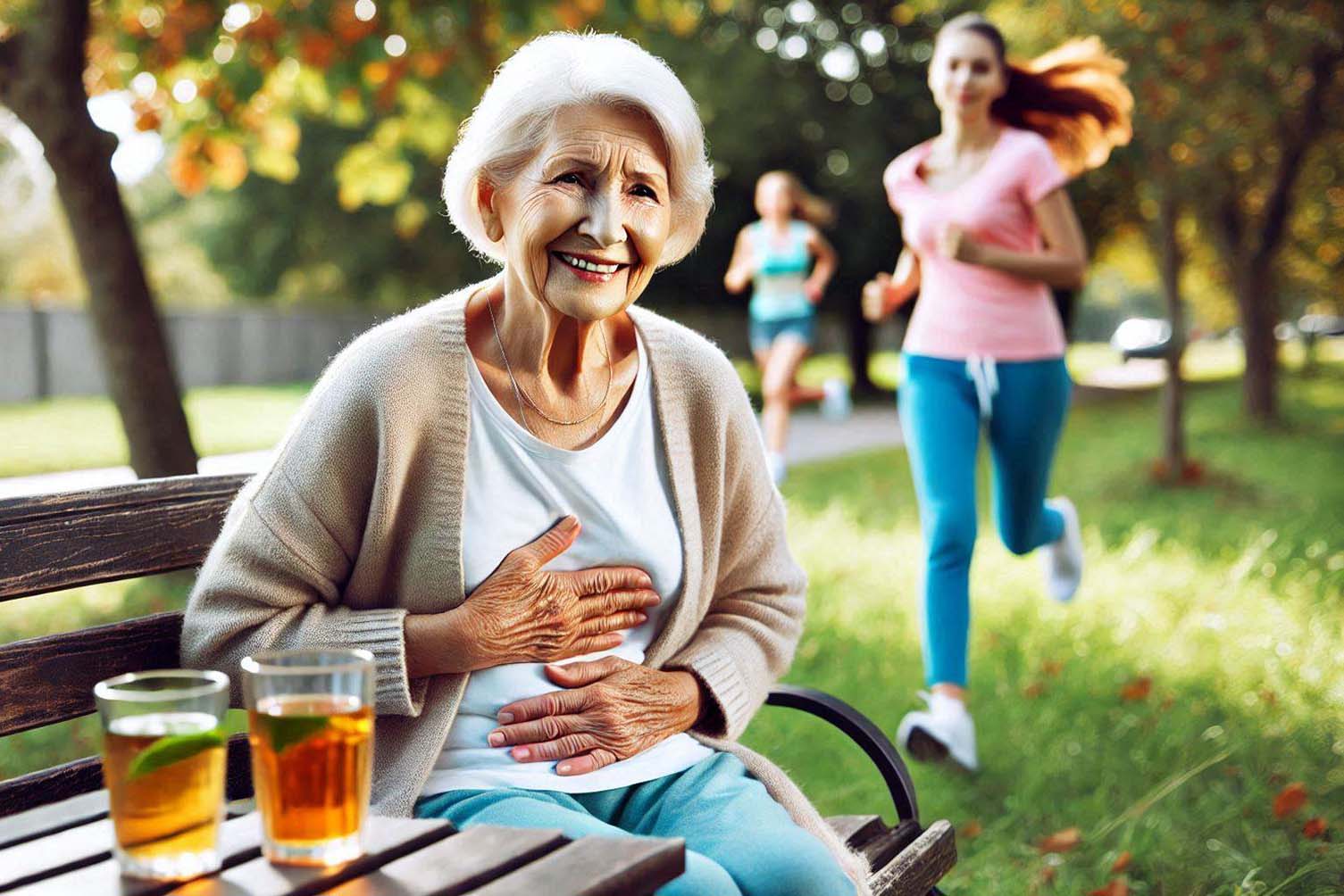 Aging affects digestive and stomach health. Photo - AI: Ngoc Thuy