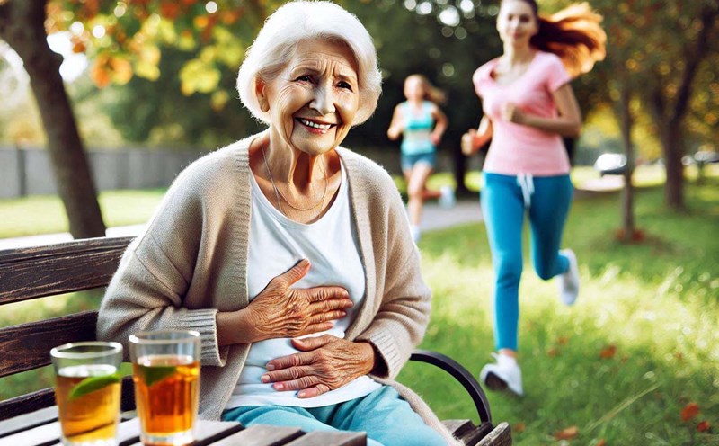 Aging affects digestive and stomach health. Photo - AI: Ngoc Thuy