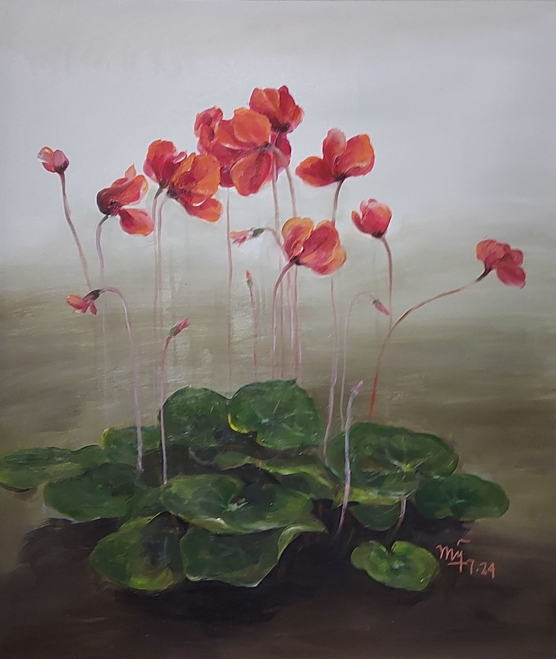 Works in the exhibition by artist Nguyen Thi My.