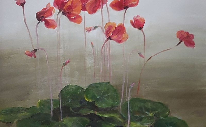 Works in the exhibition by artist Nguyen Thi My.