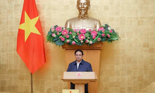 Thủ tướng Chính phủ Phạm Minh Chính yêu cầu làm tốt công tác tư tưởng cho bản thân và cơ quan khi tinh gọn, sắp xếp bộ máy. Ảnh: VGP