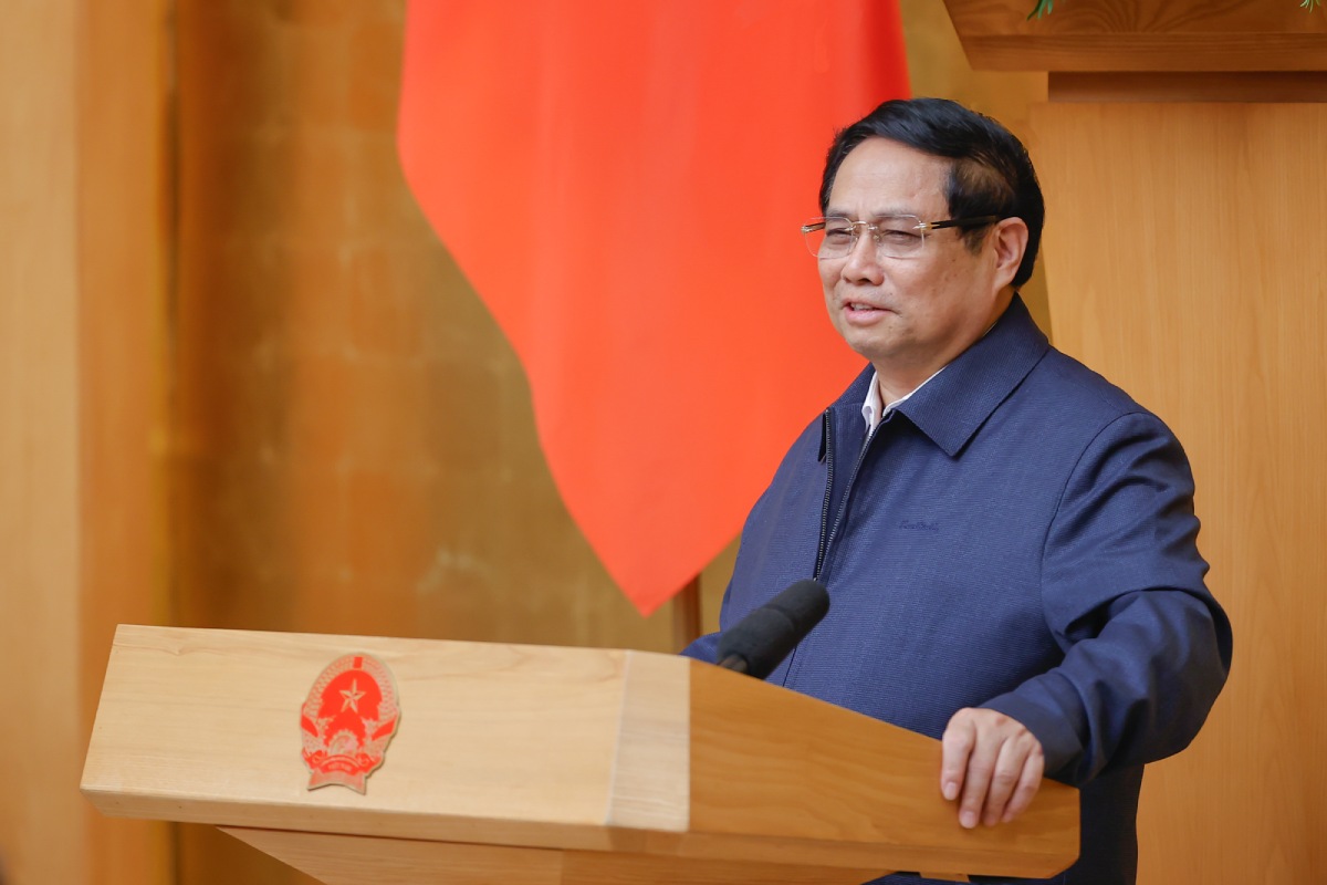 Prime Minister Pham Minh Chinh requested that next week, priority be given to streamlining the apparatus. Photo: VGP