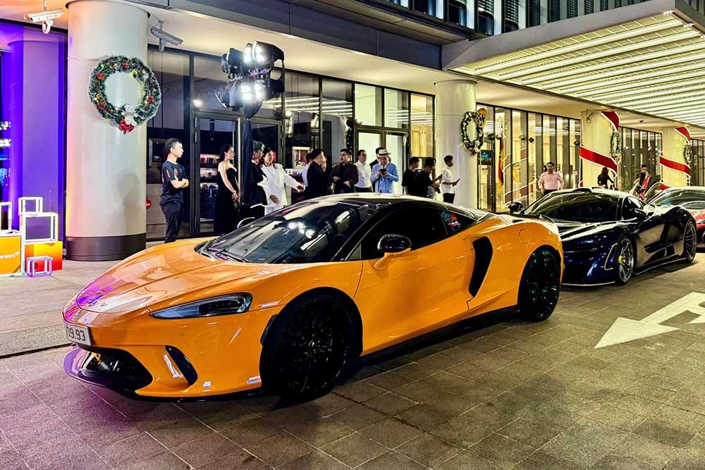 A series of billion-dollar McLaren cars appeared at an event in Ho Chi Minh City. Photo: Phuong Ngo