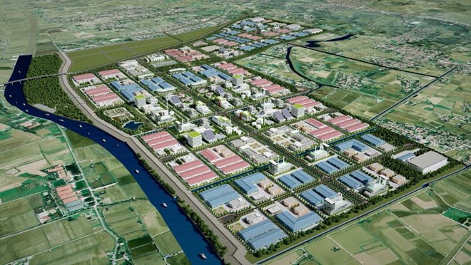 Perspective of Tien Thanh Industrial Park, Tien Lang District, Hai Phong.