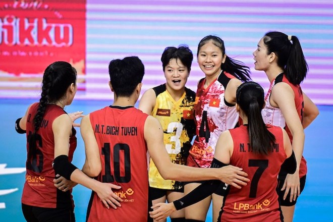 LPB Ninh Binh enters the final week of preparation before the 2024 World Club Volleyball Championship. Photo: AVC