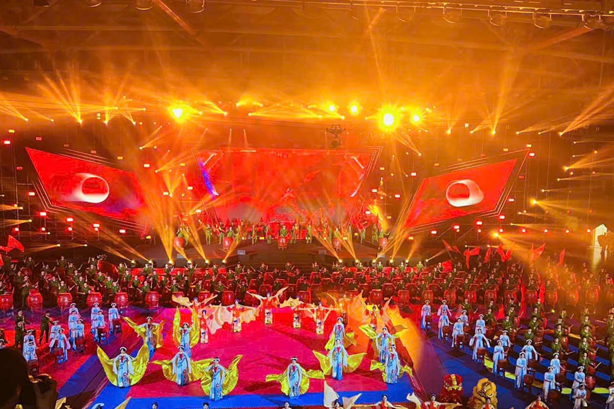 Opening ceremony of the 2024 Asian Police Taekwondo Open. Photo: Doan Hung
