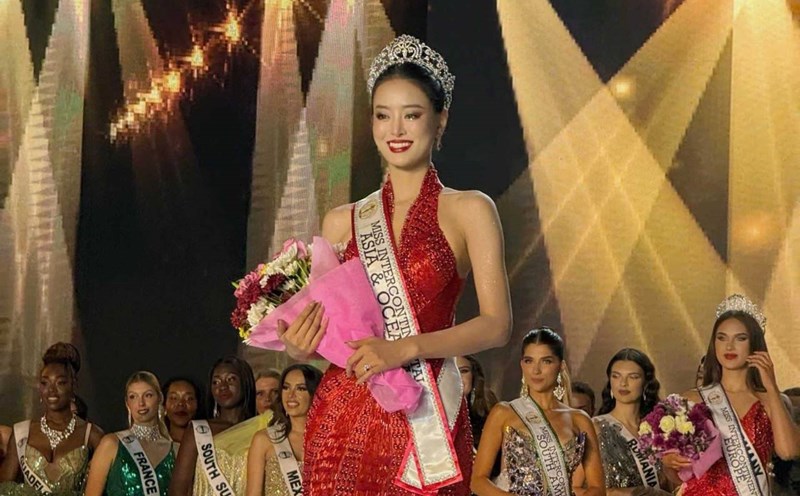 Bui Khanh Linh is the 3rd runner-up of Miss Intercontinental 2024. Photo: Golden Lotus.