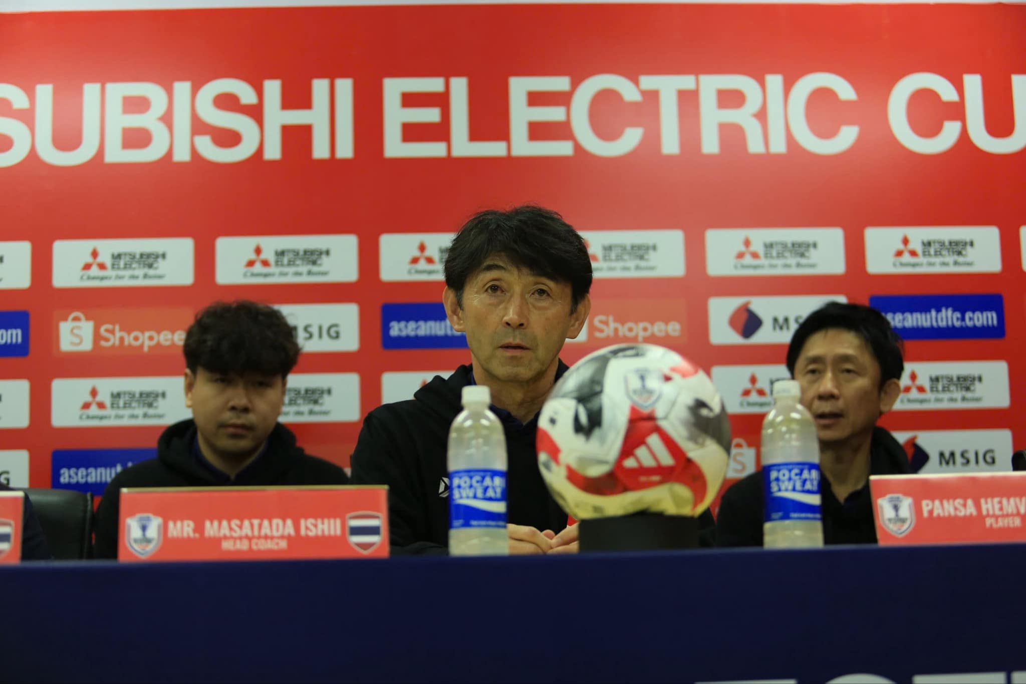 Thailand coach Masatada Ishii comments on the race at AFF Cup 2024. Photo: Chi Tran