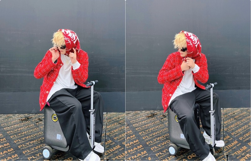 RHYDER cosplays (simulates) G-Dragon's style. Photo: FBNV