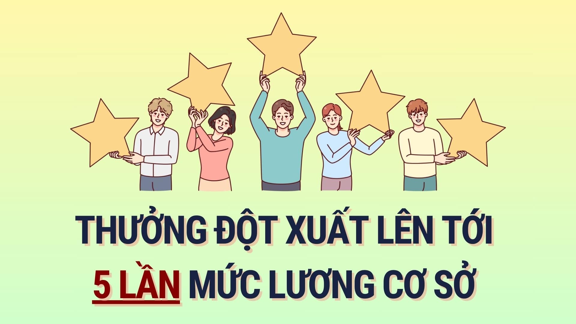 Subjects with unexpected bonuses up to 5 times the base salary. Graphics: Hoang Le