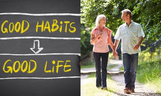 Đi bộ hàng ngày ở người trên 70 tuổi giúp sống lâu. Đồ họa: Thanh Thanh