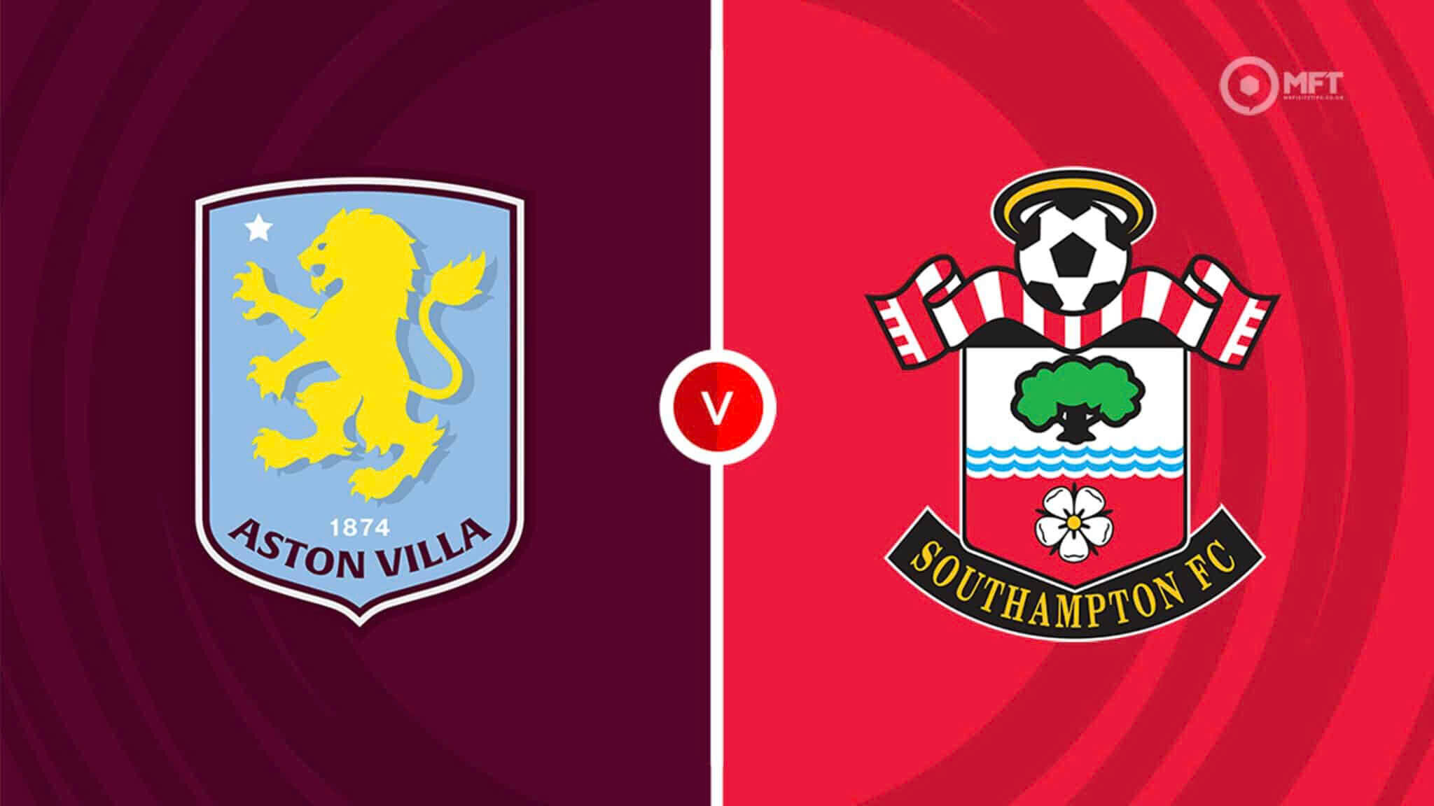 Aston Villa face Southampton in the Premier League. Photo: MFT