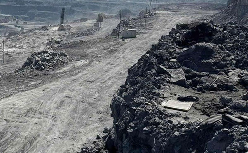 A production corner at the Cao Son Coal Company - TKV quarry (Cam Pha - Quang Ninh) (where the accident occurred). Photo: Dieu Hoang