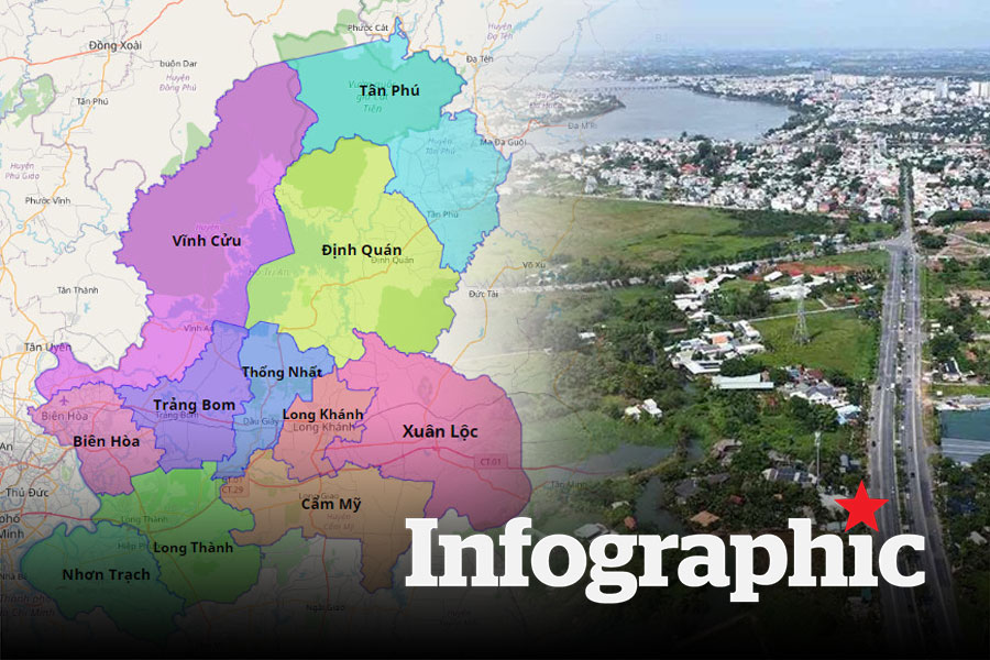 Những xã, phường mới của Đồng Nai sau khi sáp nhập
