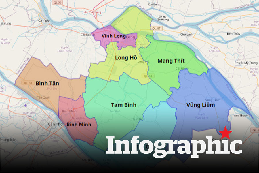 Những xã, phường mới của Vĩnh Long sau khi sáp nhập
