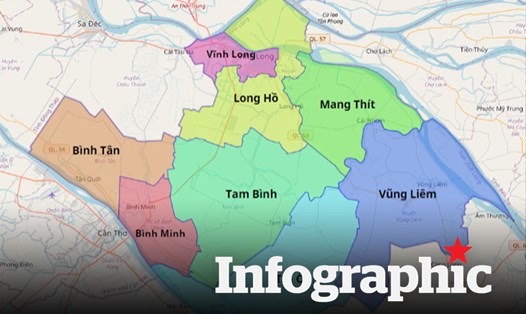 Những xã, phường mới của Vĩnh Long sau khi sáp nhập