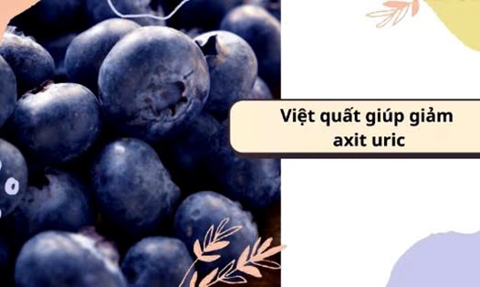 Cách ăn việt quất giúp giảm axit uric. Đồ họa: Hương Giang