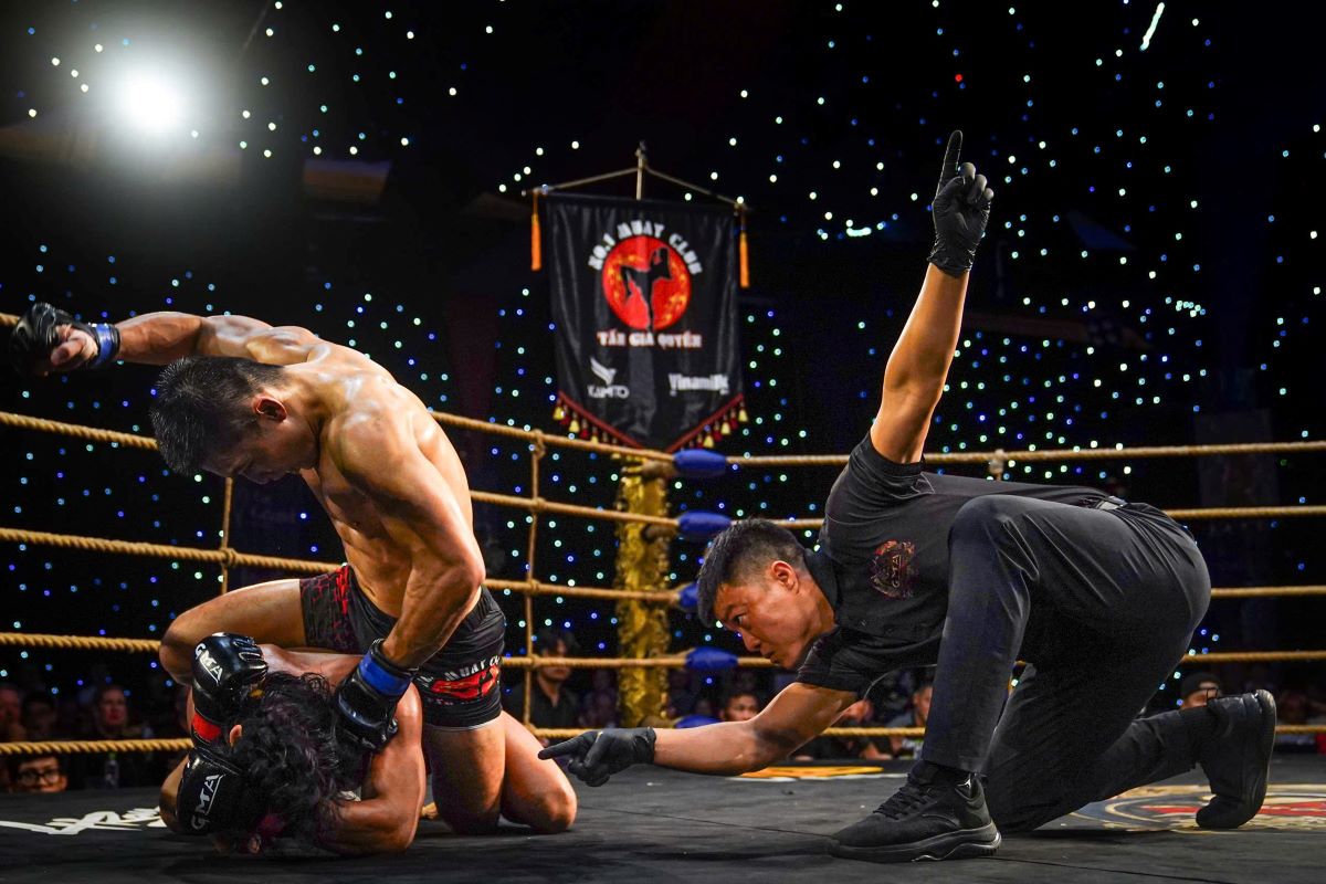 The finals of the 5 weight classes of Than Vo Vietnam 2024 are all of high quality and competitiveness. Photo: Trung Nam