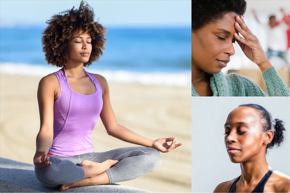 Meditation and deep breathing not only help reduce stress but also support visceral fat loss. Graphic photo: Ngoc Tam