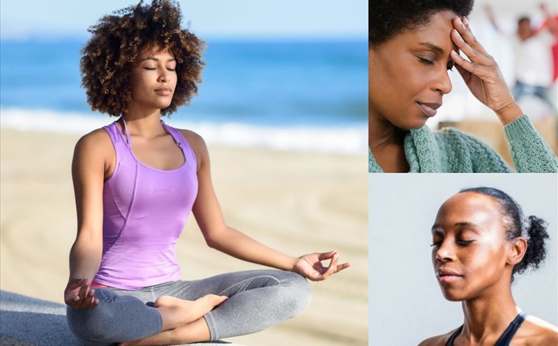 Meditation and deep breathing not only help reduce stress but also support visceral fat loss. Graphic photo: Ngoc Tam