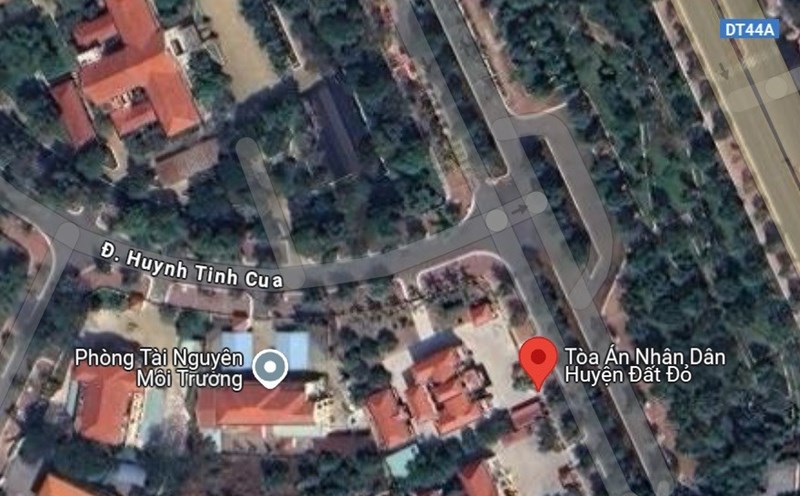 The People's Court of Dat Do district will be dissolved when Dat Do and Long Dien districts are merged. Photo: Google Maps