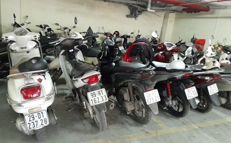 Motorcycle license plate. Photo: Xuyen Dong