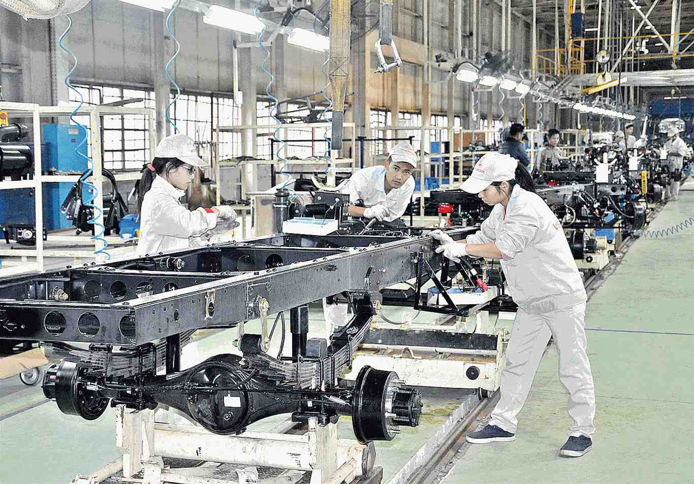In 11 months, motor vehicle production increased by 18.3%. Photo: Tran Minh