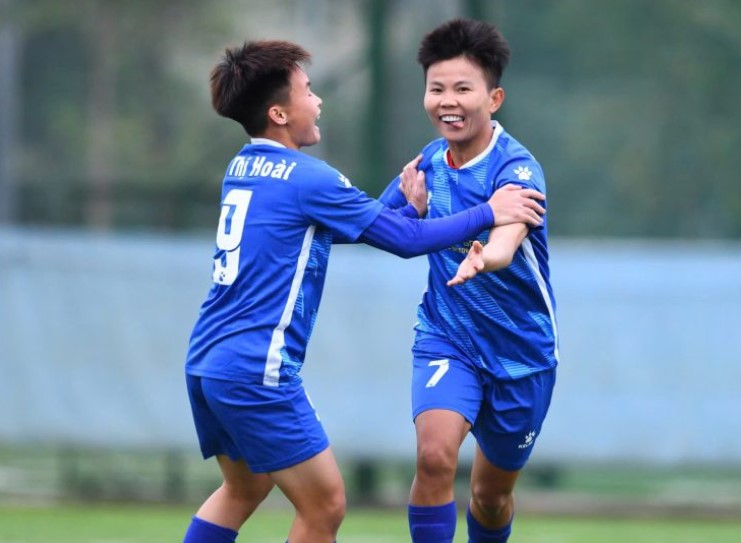 Thai Nguyen T&T won the right to play in the final match of the 2024 National Women's Football Cup. Photo: VFF