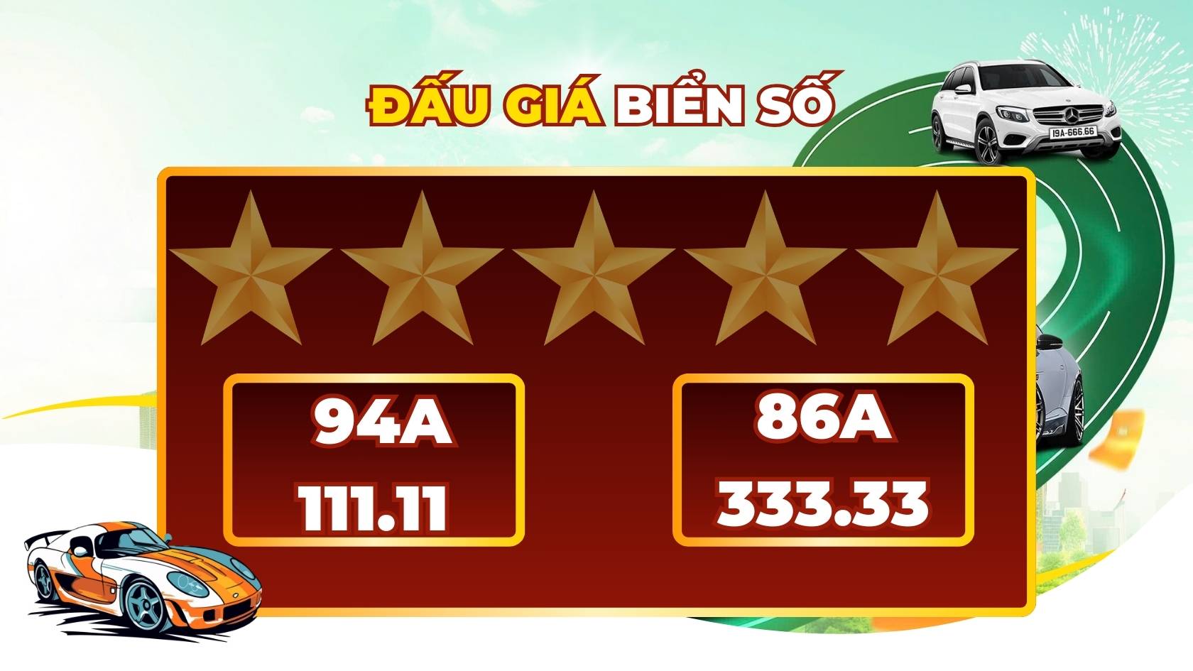 Revealing a series of five-digit license plates worth billions on December 9