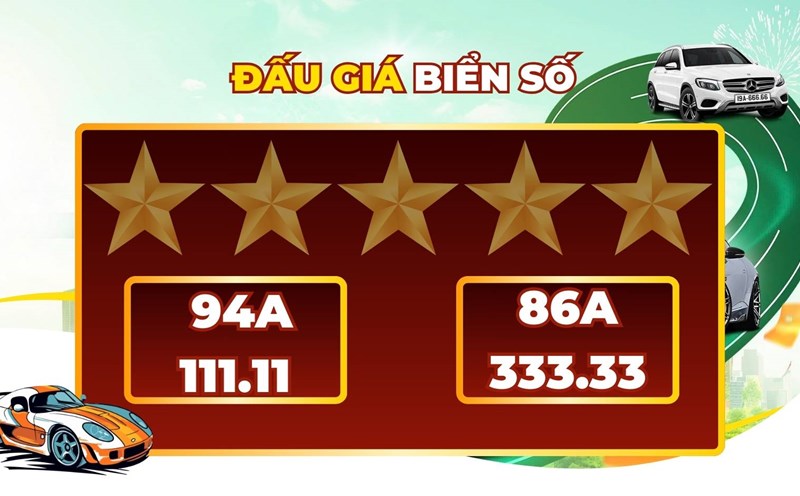 Revealing a series of five-digit license plates worth billions on December 9