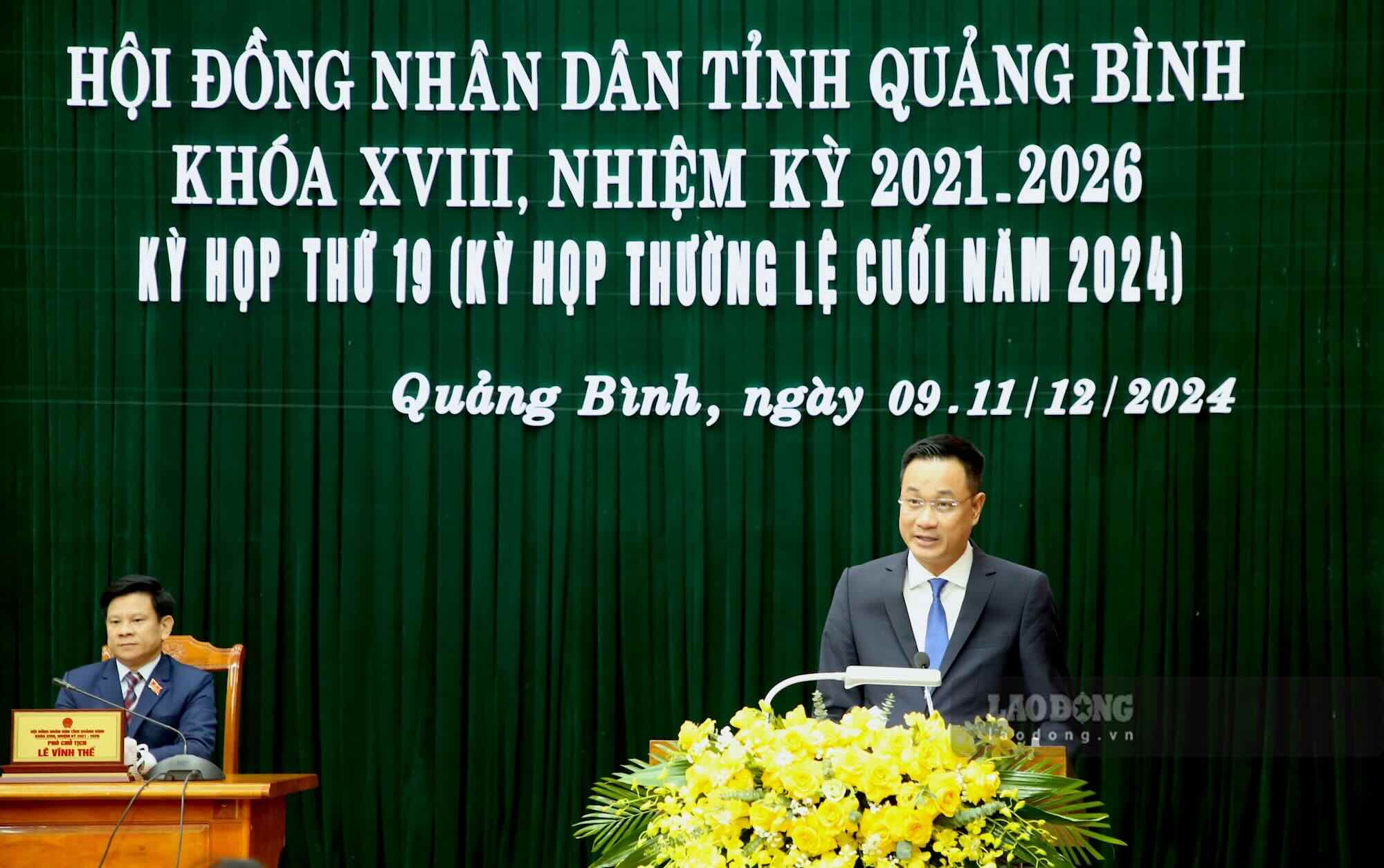 Mr. Le Ngoc Quang - Secretary of Quang Binh Provincial Party Committee said that it is necessary to create solid nests to welcome "eagle" investors. Photo: Cong Sang