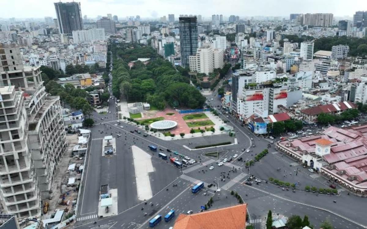 23/9 Park (District 1, HCMC) plans to build a monument to the Southern Resistance. Photo: Anh Tu