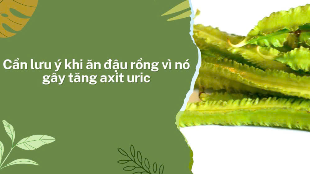 Be careful when eating winged beans because it increases uric acid. Graphics: Huong Giang