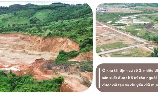 Đất sản xuất ở khu tái định cư số 2. Ảnh: Bảo Trung