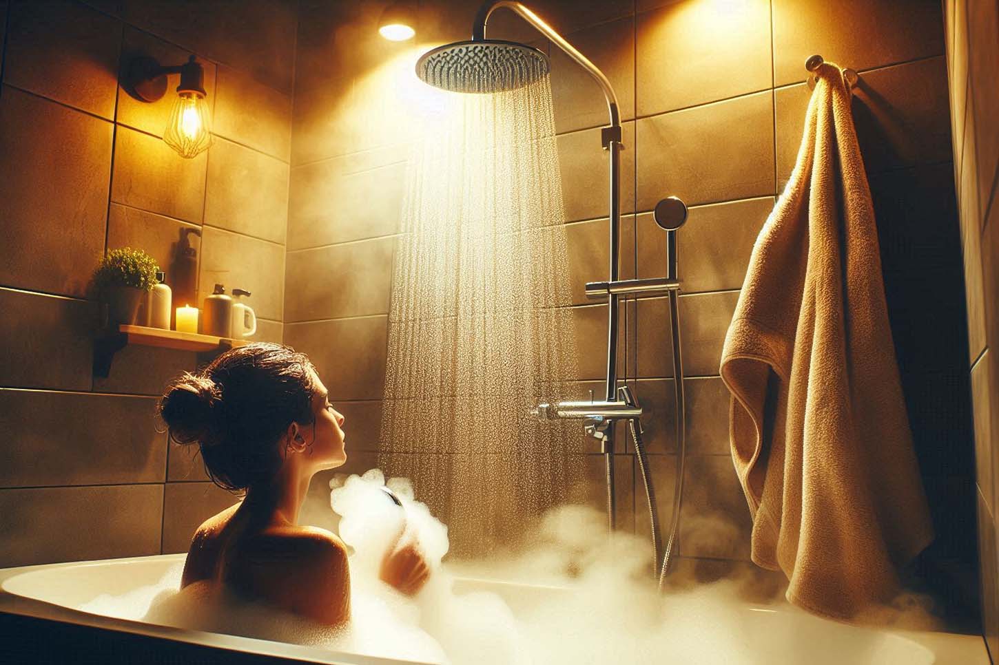 The right time to shower before bed depends on your personal goals and preferences. Photo - AI: Ngoc Thuy