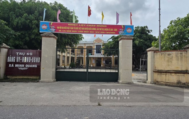 Nguyên Chủ tịch UBND xã Minh Quang (huyện Kiến Xương, tỉnh Thái Bình) Nguyễn Công Triều vừa bị khởi tố, cấm đi khỏi nơi cư trú. Ảnh minh họa: Trung Du 