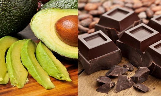 Bổ sung sôcôla đen, quả bơ vào chế độ ăn uống tốt cho não bộ và sức khỏe tổng thể. Đồ họa: Thanh Thanh