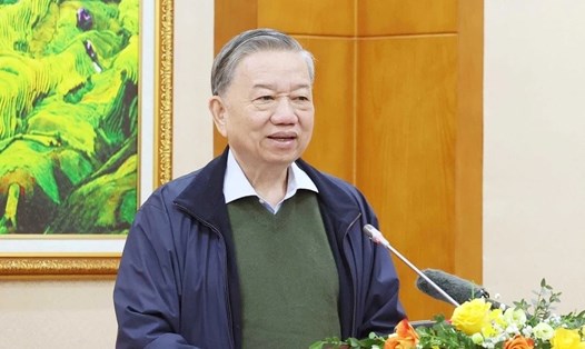 Tổng Bí thư Tô Lâm nhấn mạnh yêu cầu Ban Kinh tế Trung ương cần cách mạng về tư duy, tổ chức bộ máy. Ảnh: TTXVN
