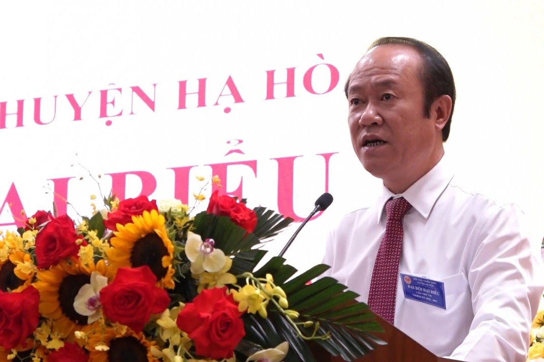 Before being dismissed from the position of Provincial People's Council delegate, Mr. Luu Quang Huy - former Secretary of Ha Hoa District Party Committee was disciplined by being expelled from the Party. Photo: Phu Tho Province Veterans Association.
