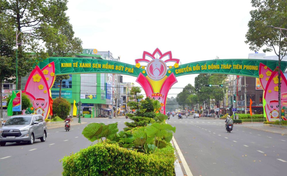 Mot goc TP Cao Lanh, noi tap trung cac co quan bao chi cua tinh Dong Thap. Anh: Lam Dien