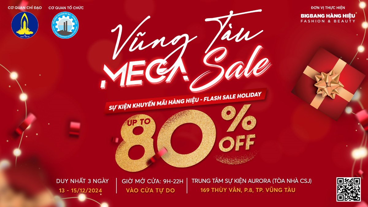 Chương trình khuyến mãi hàng hiệu do Sở Công Thương tỉnh Bà Rịa - Vũng Tàu tổ chức. Ảnh: BTC