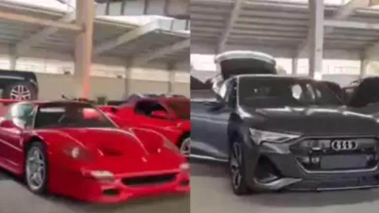 Ferrari F50 chi la mot trong so hang chuc sieu xe trong dinh thu cuu Tong thong Syria Bashar al-Assad khi dan tinh tran vao cuop boc. Anh cat tu video