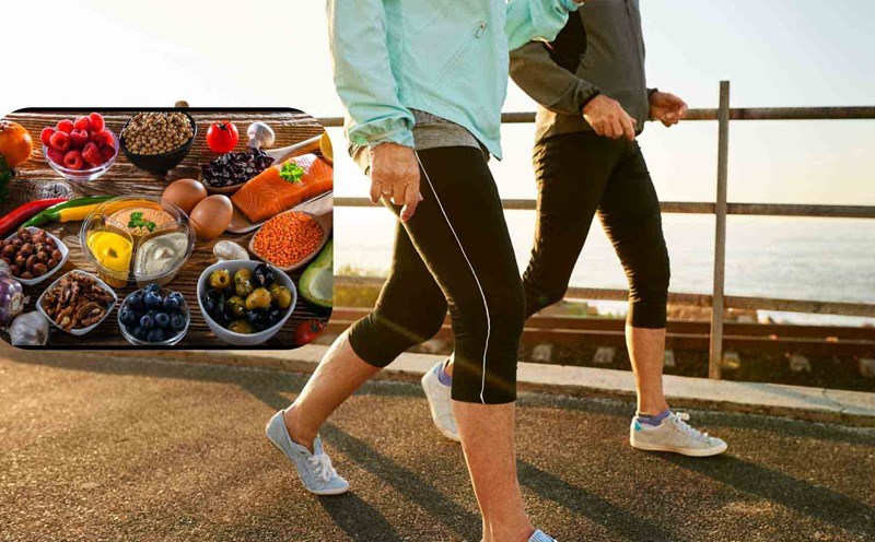 Control blood pressure with 2 diet and exercise. Graphics: Dinh Dinh