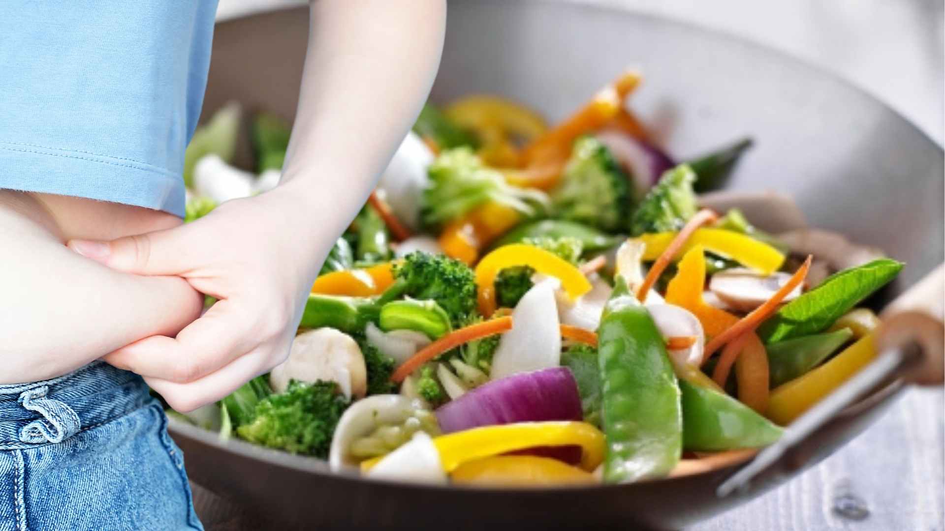 People aged 50 should pay attention to what they eat to reduce belly fat. Graphics: Ha May