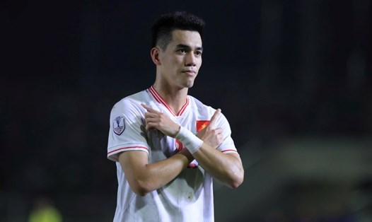 Tiến Linh là người ghi bàn thắng thứ 2 cho tuyển Việt Nam trước Lào tại ASEAN Cup 2024. Ảnh: Minh Dân
