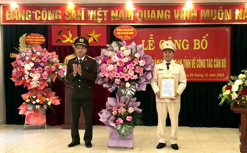 Lieutenant Colonel Pham Van Dan holds the position of Chief of Police of Kim Thanh District, Hai Duong. Photo: Kim Thanh District Police