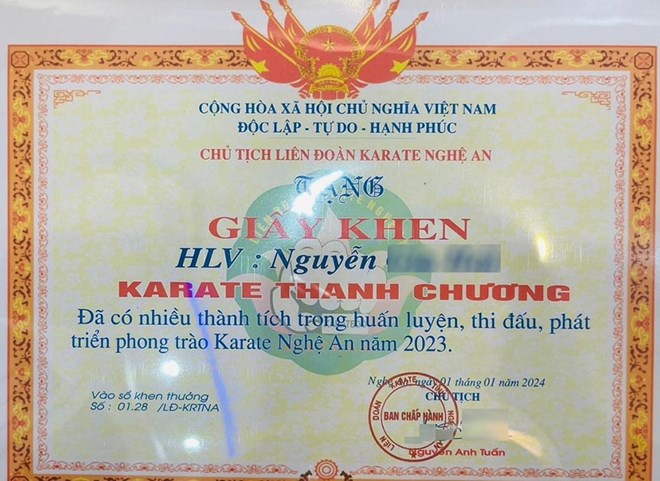 Ông Nguyễn Anh Tuấn hiện nay là Chủ tịch Liên đoàn Karate Nghệ An (trước đây là Chủ tịch Hiệp hội Karatedo Nghệ An, nhiệm kỳ 2019-2024). Ảnh: Quang Đại